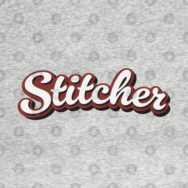 Stitcher Red Black by Cherry Hill Stitchery